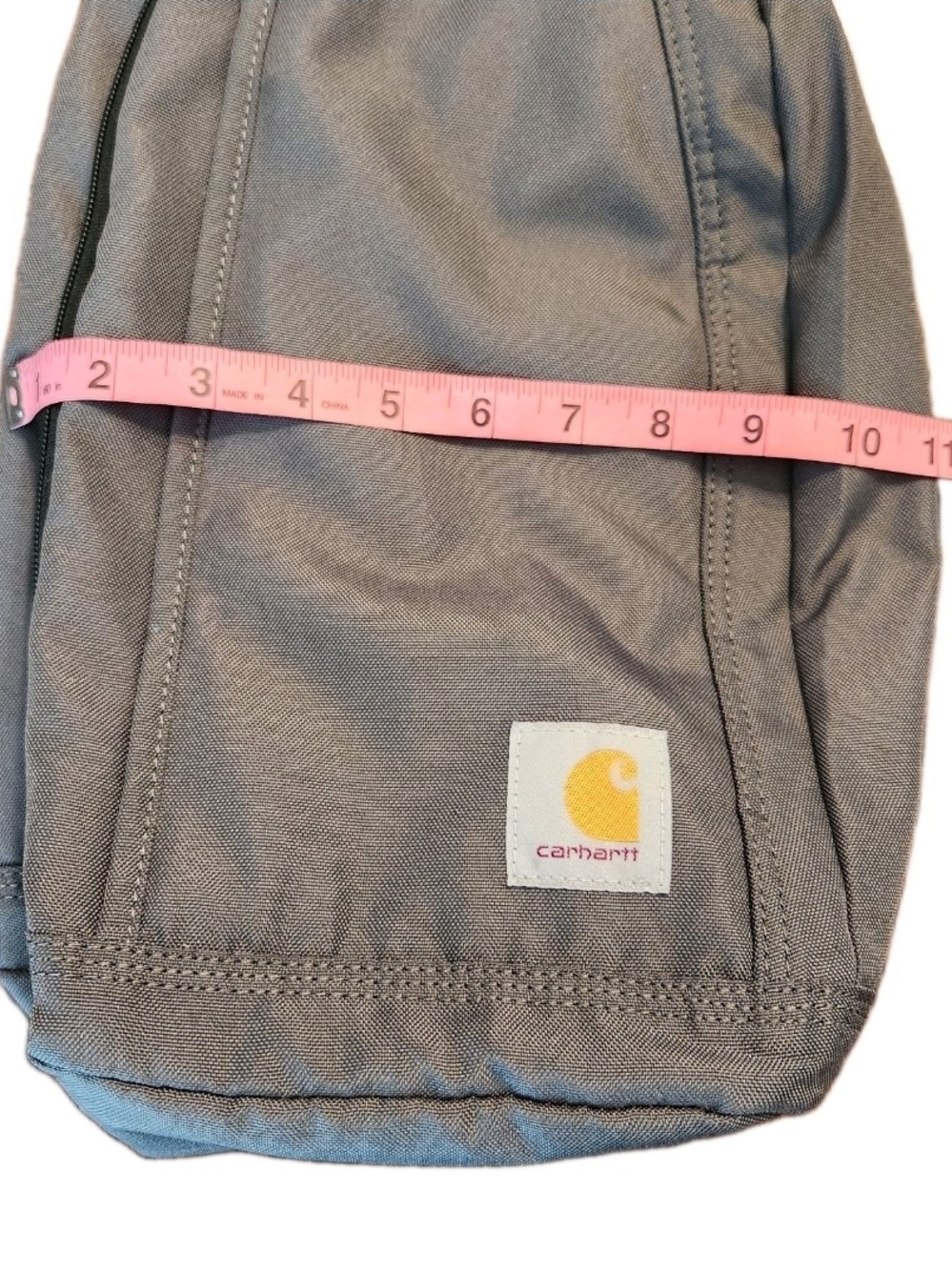 Carhartt Rain Defender Over The Shoulder Sling Bag Gray Canvas Backpack Travel - Picture 4 of 11